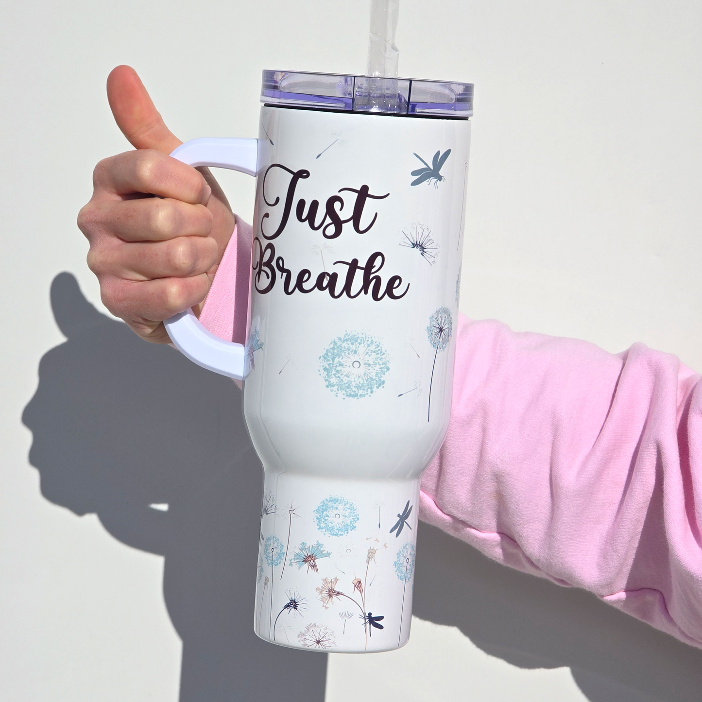 Just Breathe Tumbler 40oz