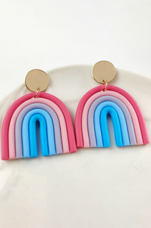 Rainbow Dangle Earrings - Kittybear Krafts