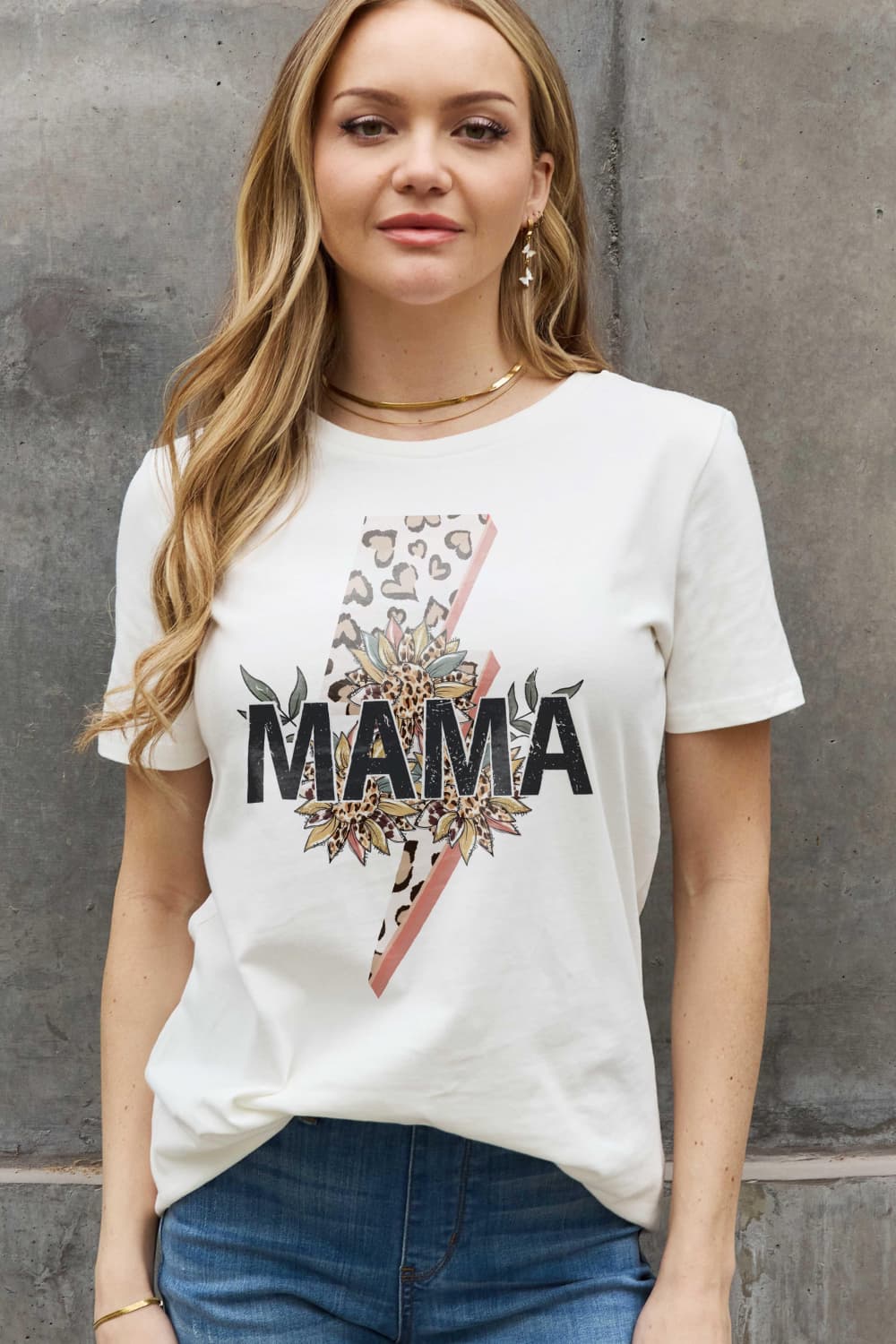 MAMA Lightning Graphic Cotton Tee - Kittybear Krafts