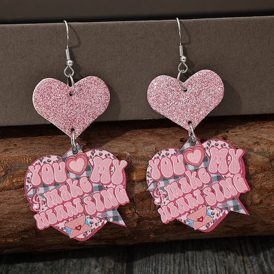 You Make My Heart Sing Dangle Earrings - Kittybear Krafts