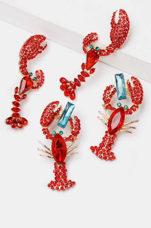 Lobster Dangle Earrings - Kittybear Krafts