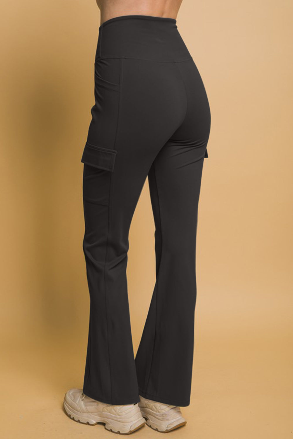 Love Tree Flared Cargo Leggings Trendsi