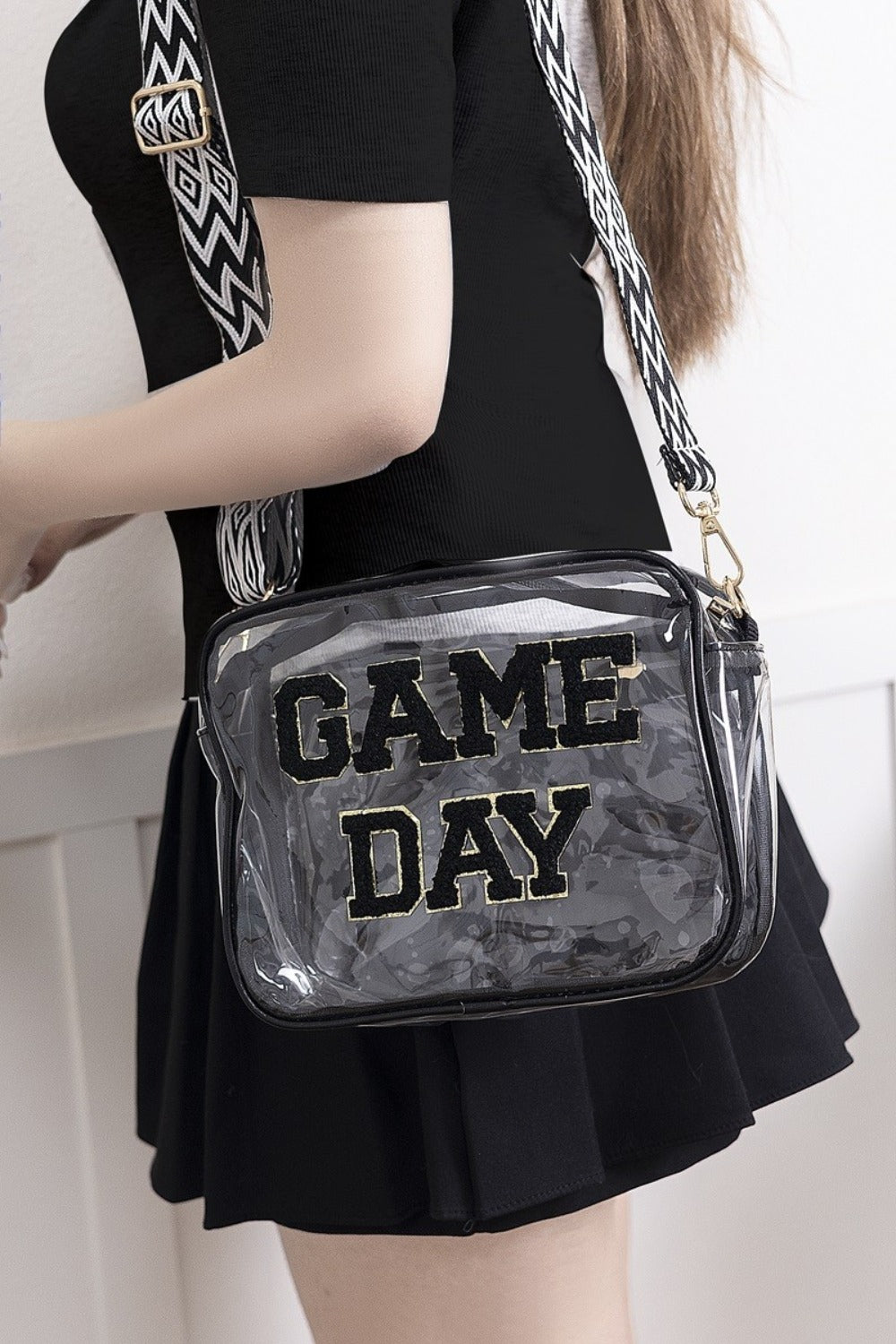 Zenana GAME DAY Stadium Approved Transparent Crossbody Bag - Kittybear Krafts