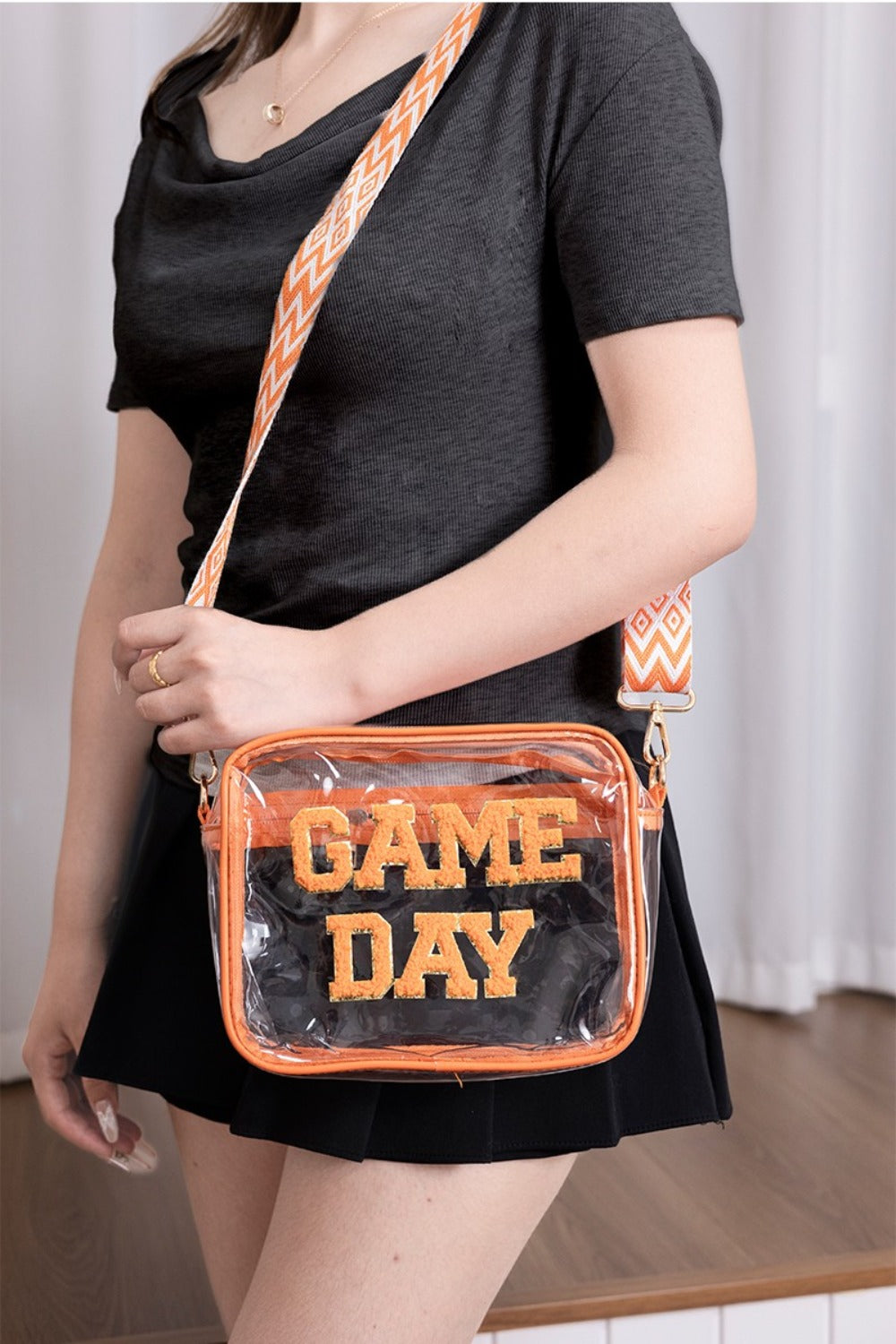 Zenana GAME DAY Stadium Approved Transparent Crossbody Bag - Kittybear Krafts