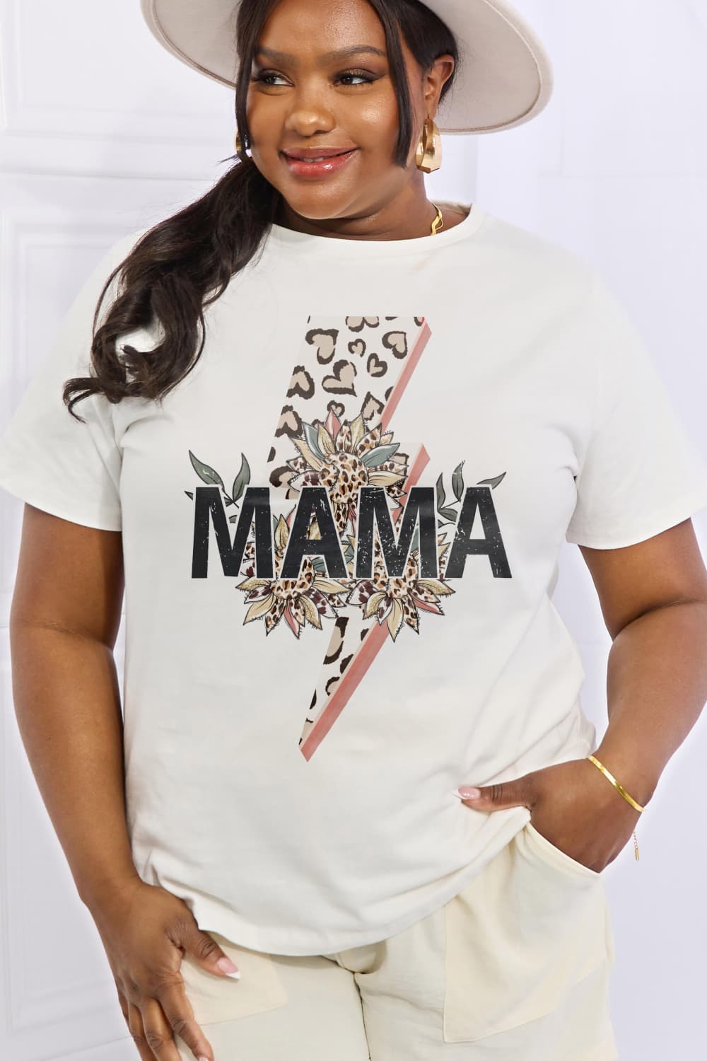 MAMA Lightning Graphic Cotton Tee - Kittybear Krafts