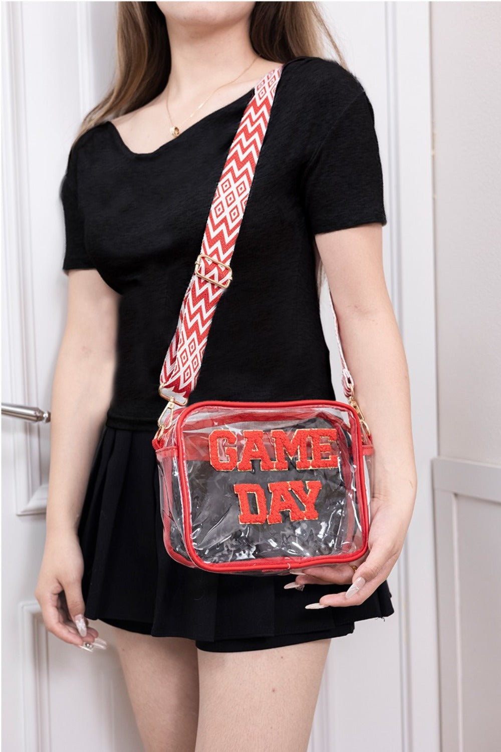 Zenana GAME DAY Stadium Approved Transparent Crossbody Bag - Kittybear Krafts