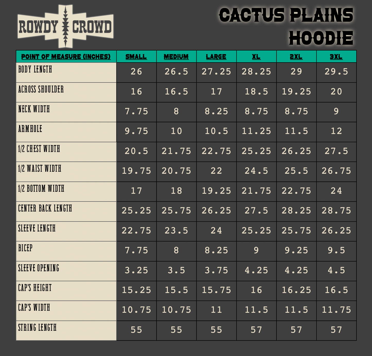 Cactus Plains Western Hoodie