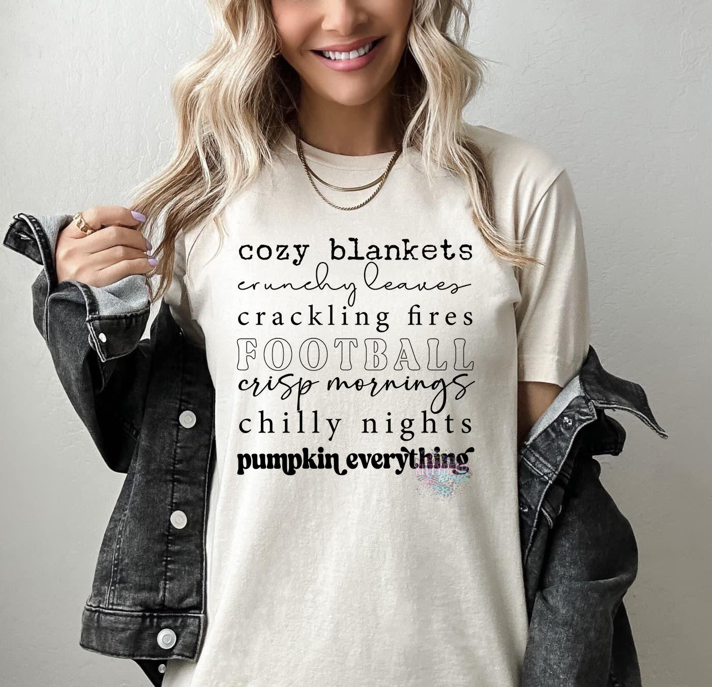 Cozy Blankets Pumpkin Everything Fall Graphic Tee - Kittybear Krafts