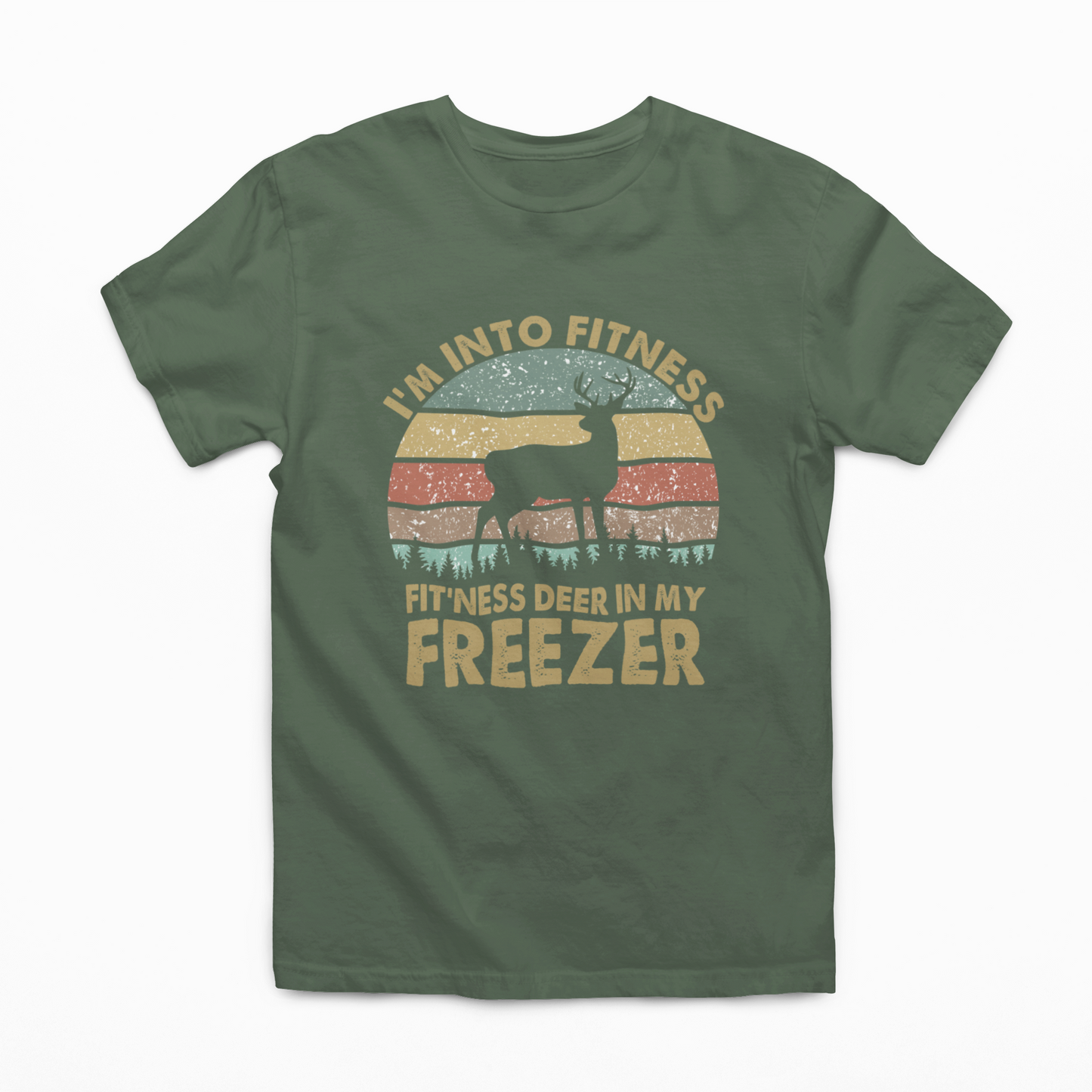 Fit'ness Deer in my Freezer Graphic Men's Tee