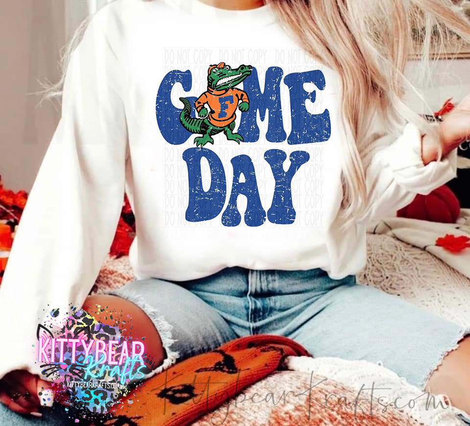 GAME DAY Florida Football Crewneck Sweat shirt - Kittybear Krafts