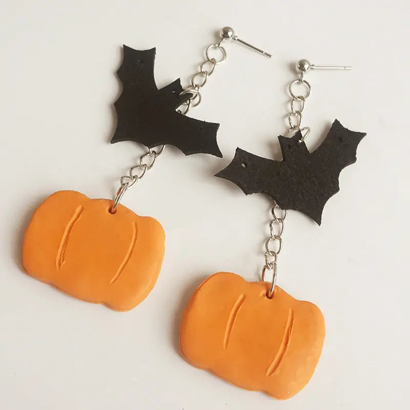 Halloween Theme Dangle Earrings - Kittybear Krafts