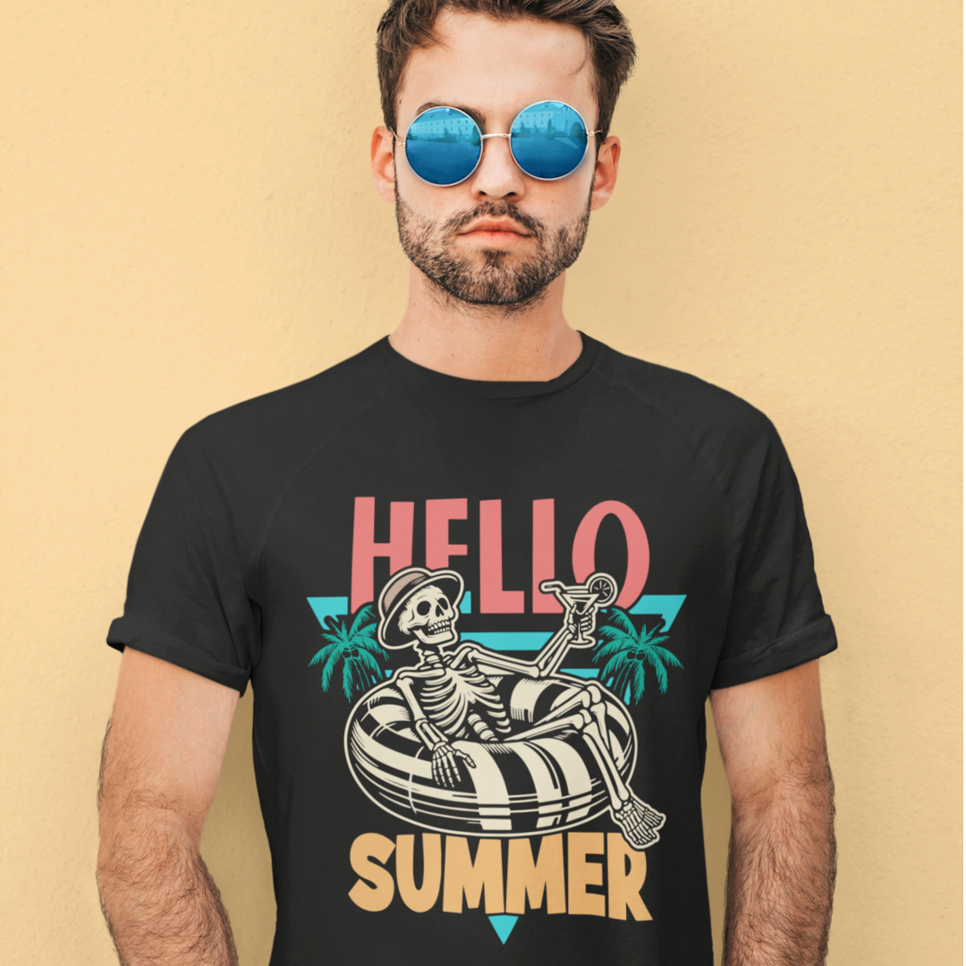 Hello Summer Graphic Men's T-shirt