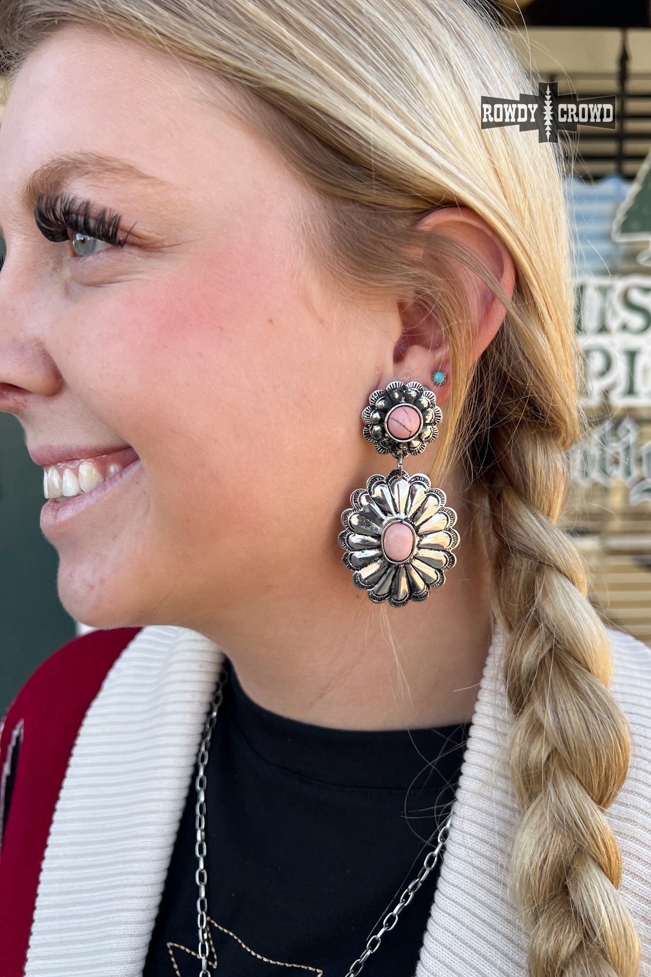 Rose Queen Western Earrings