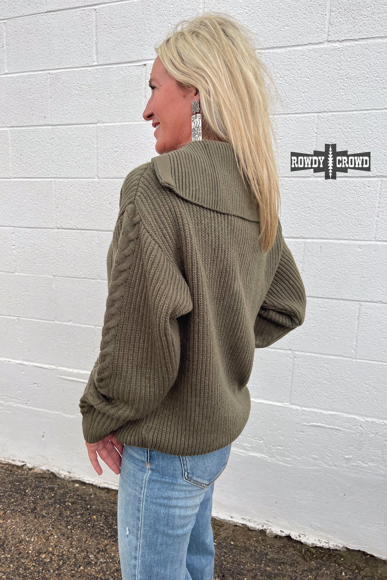 Cypress Olive Green Western Pullover Jacket