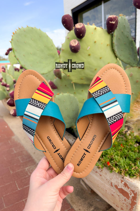 Shiner Serape Western Sandals