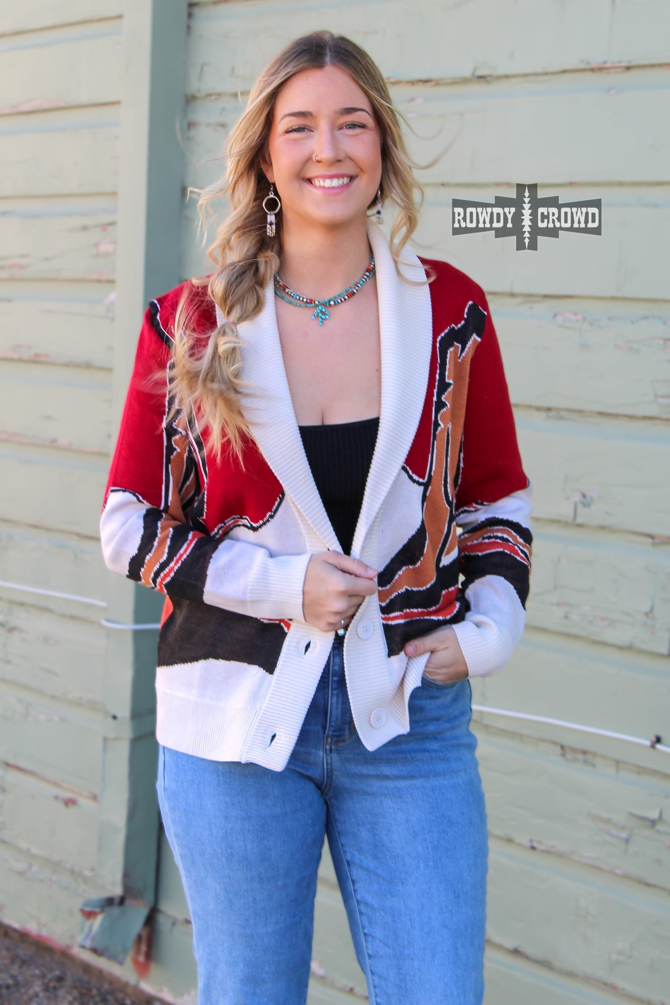 Cowpoke Western Cardigan