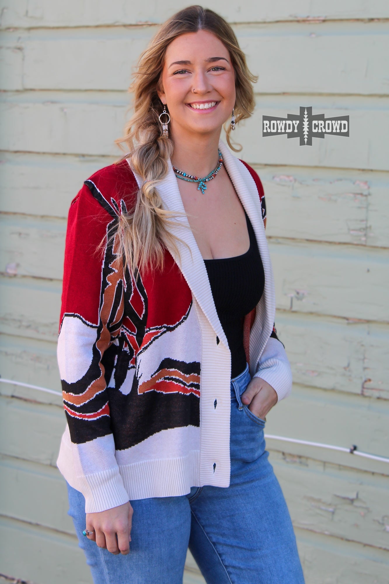 Cowpoke Western Cardigan