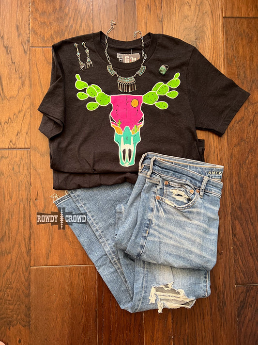 Prickly Skull Western T-shirt