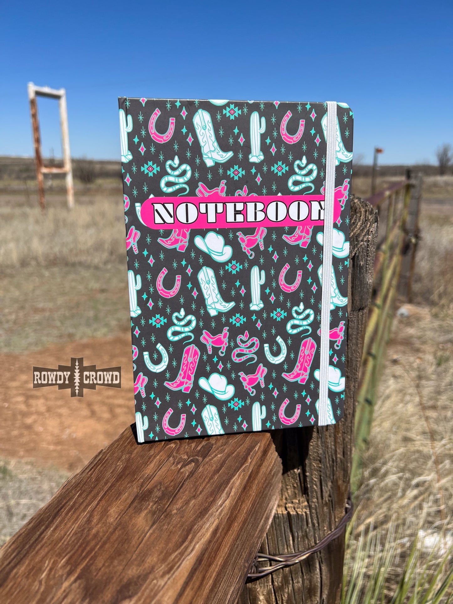 Cowgirl Sky Aztec Print Western Notebook