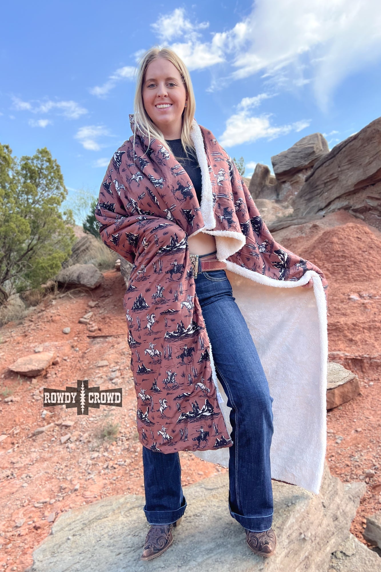 Desert Ballad Western Blanket