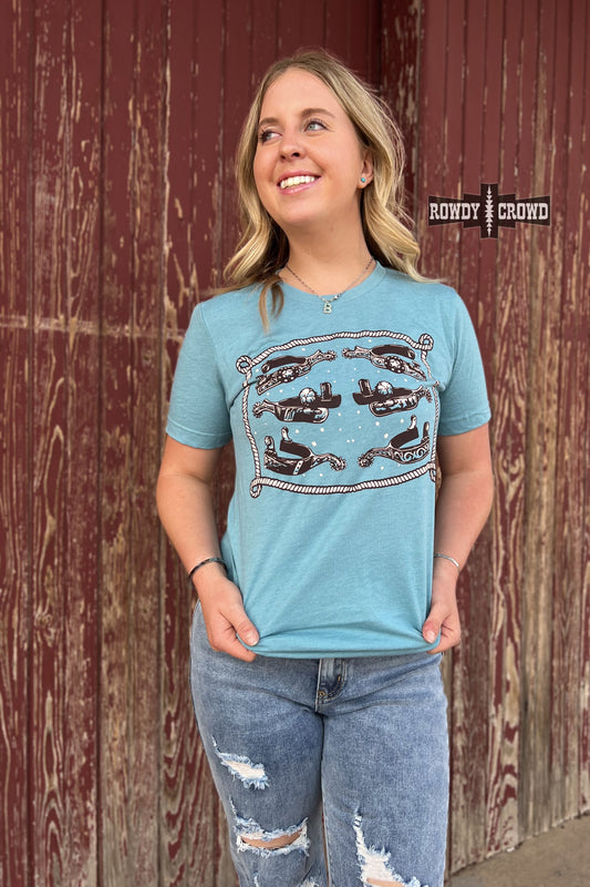 Cowgirl Spurs Western Graphic T-shirt