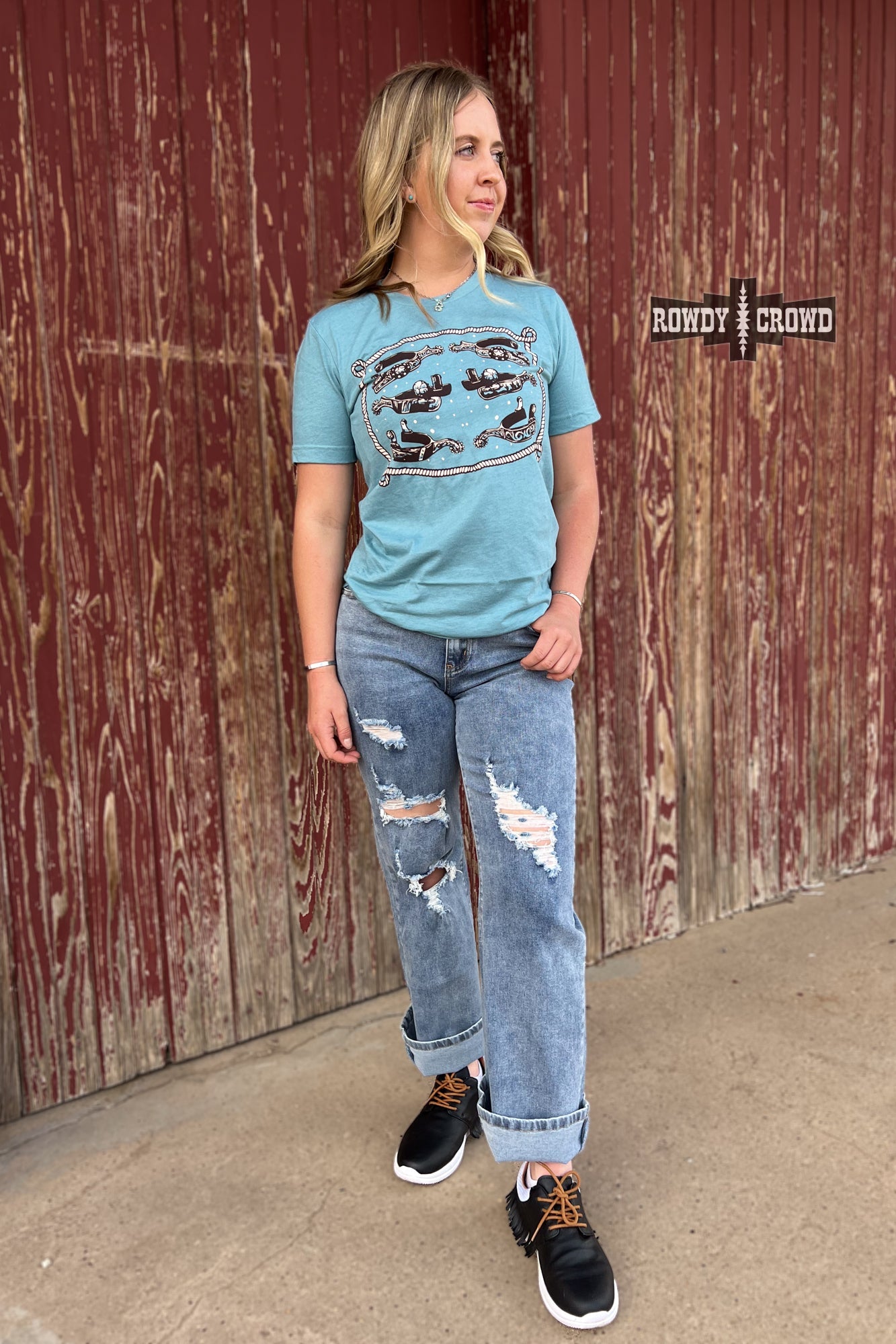 Cowgirl Spurs Western Graphic T-shirt