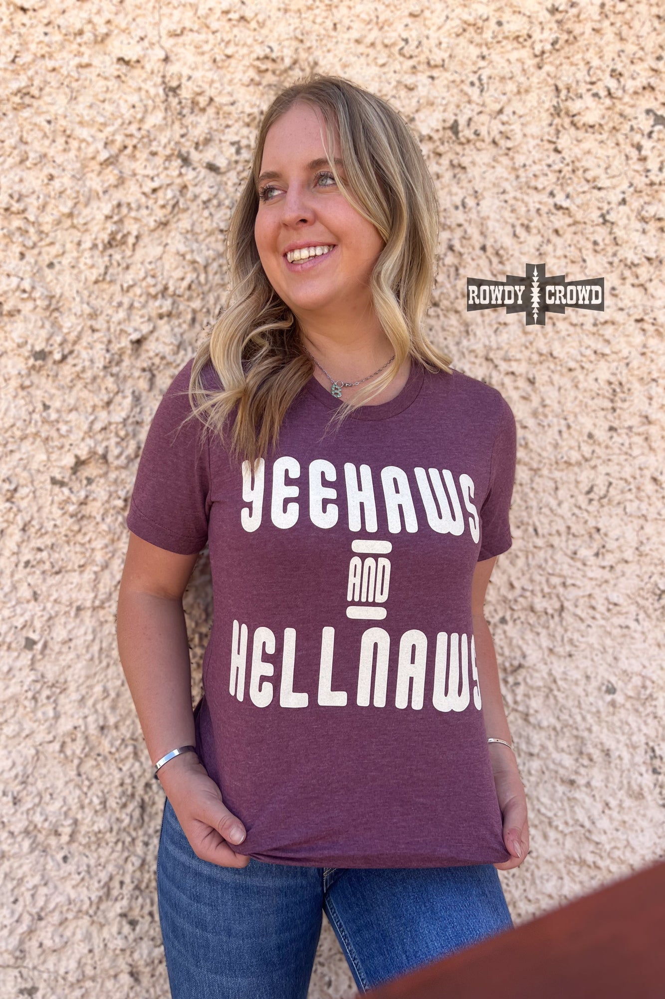 Yeehaws and Hellnaws Graphic Western Cowgirl T-shirt