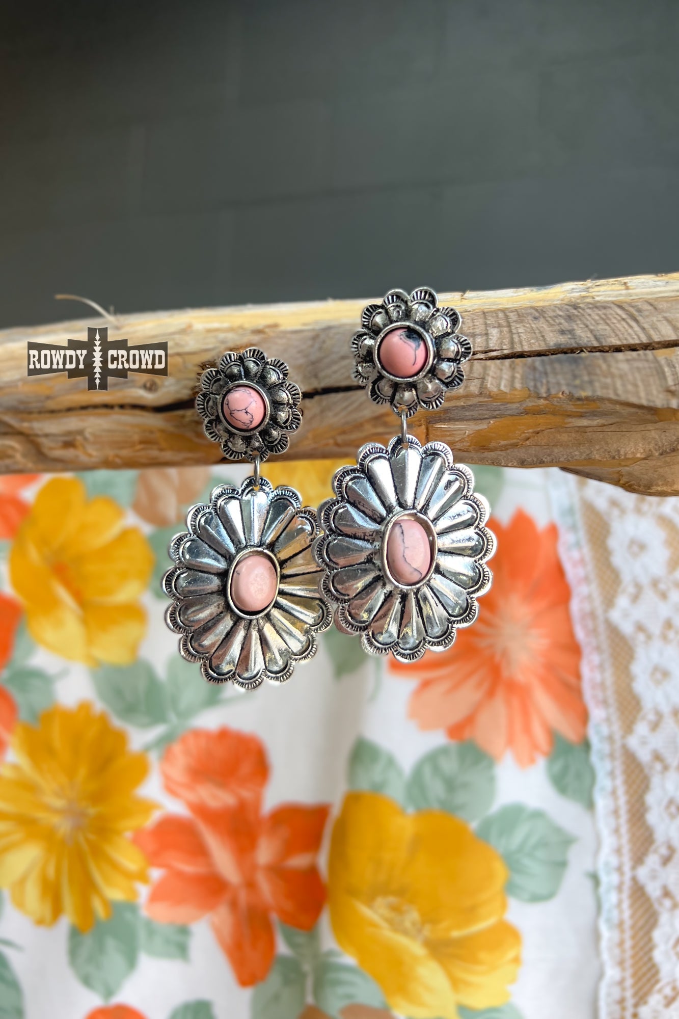 Rose Queen Western Earrings