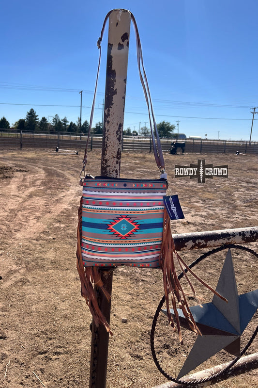 Pondasetta Western Fringe Handbag Purse