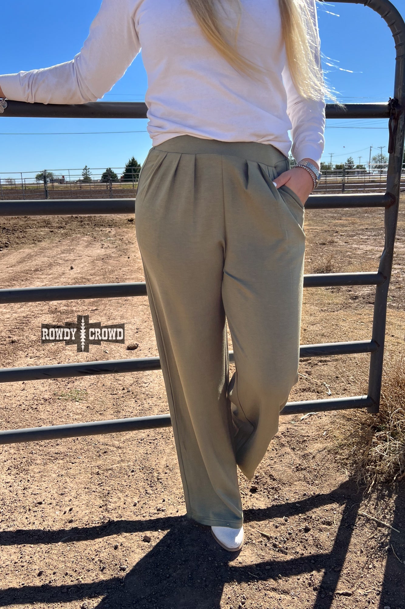 Texline Olive Western Trousers Pants