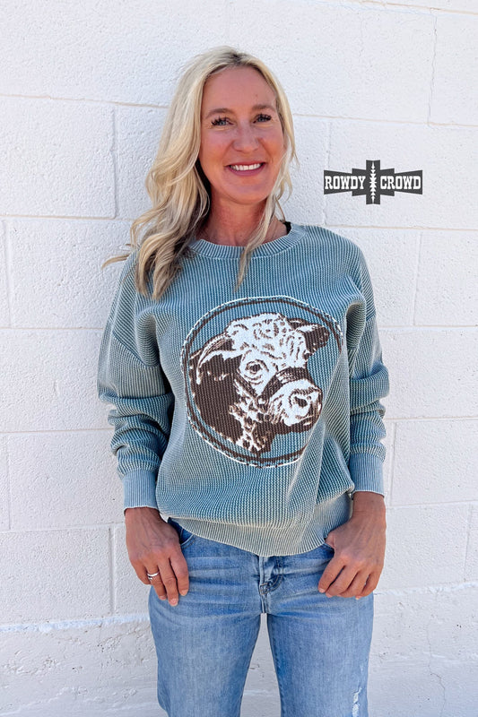 Hereford Days Cow Western Sweatshirt