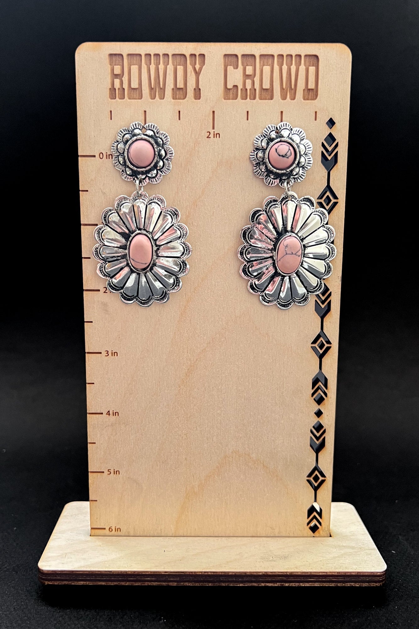 Rose Queen Western Earrings