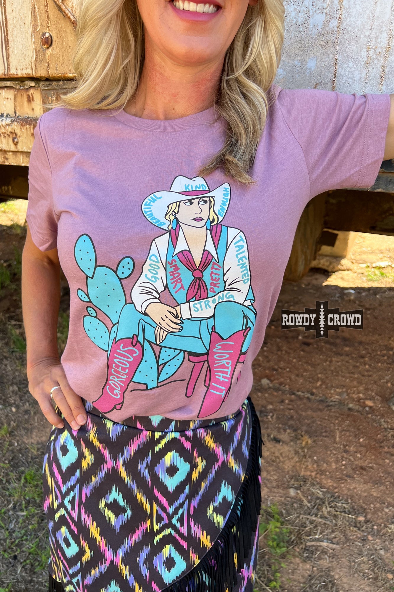 Cowgirl Affirmations Western Graphic T-shirt