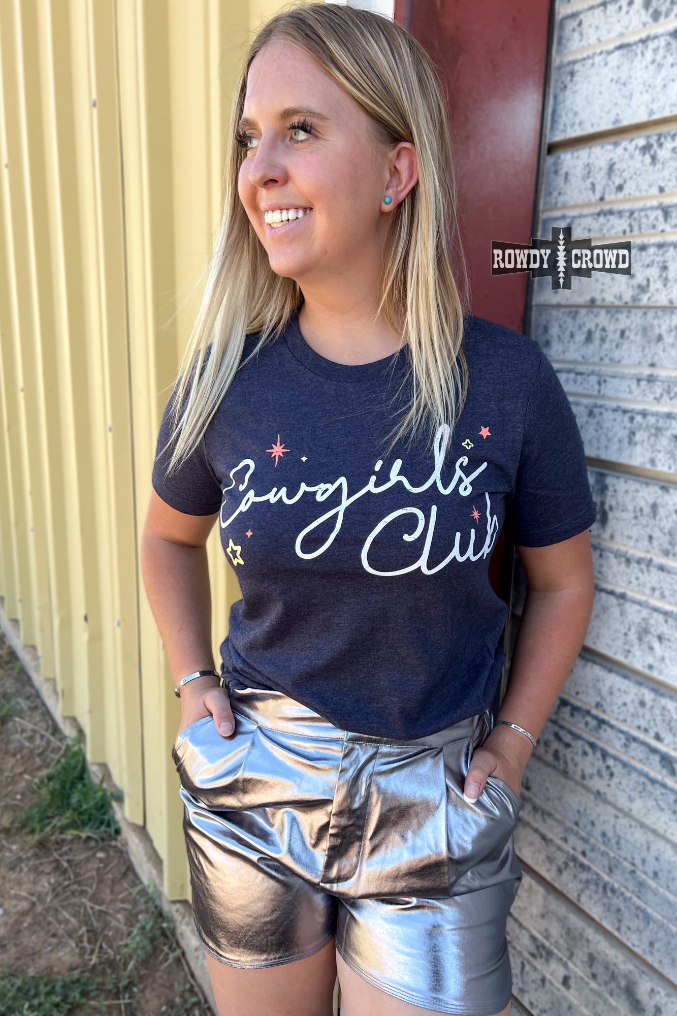 COWGIRLS CLUB Western Graphic T-shirt