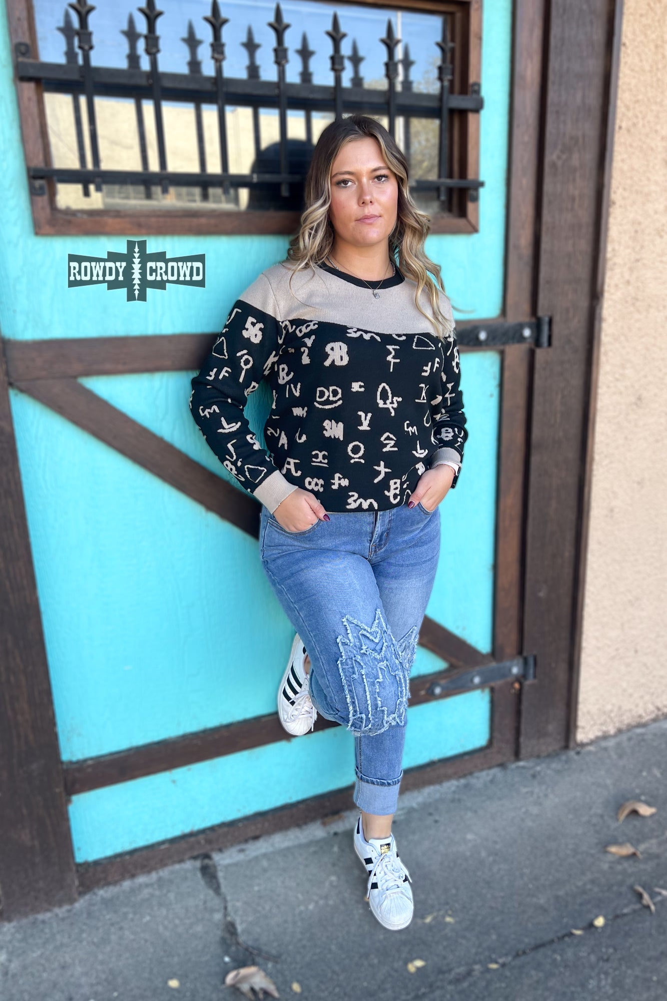 Wrangled Up Western Brand Sweater