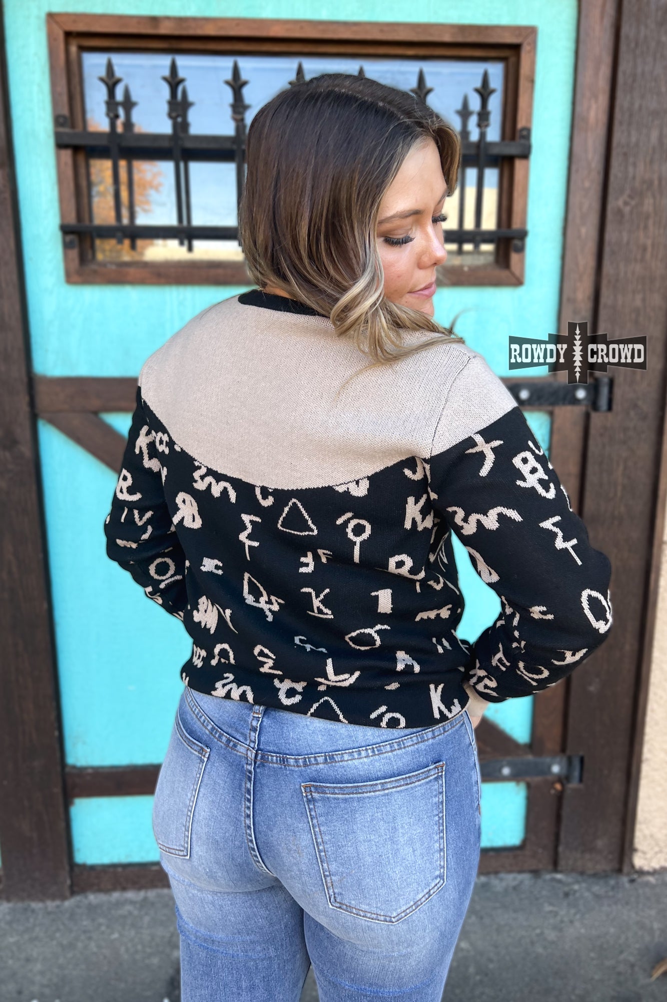 Wrangled Up Western Brand Sweater