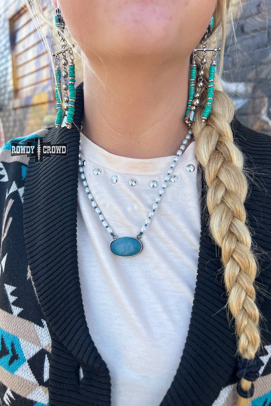 Ponca Pearl Western Turquoise Necklace