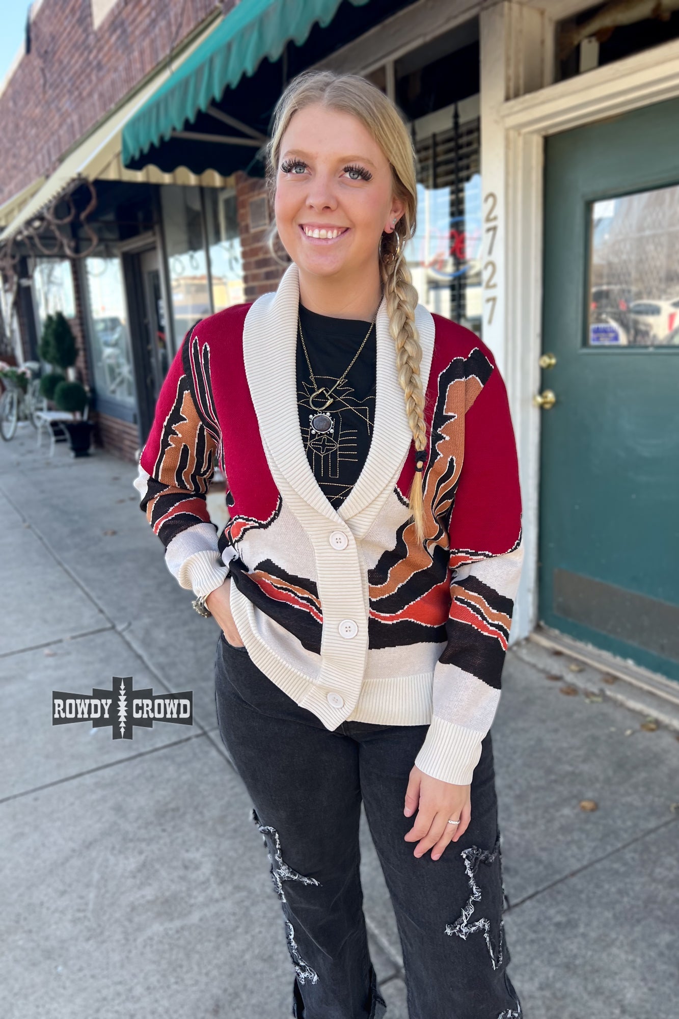 Cowpoke Western Cardigan