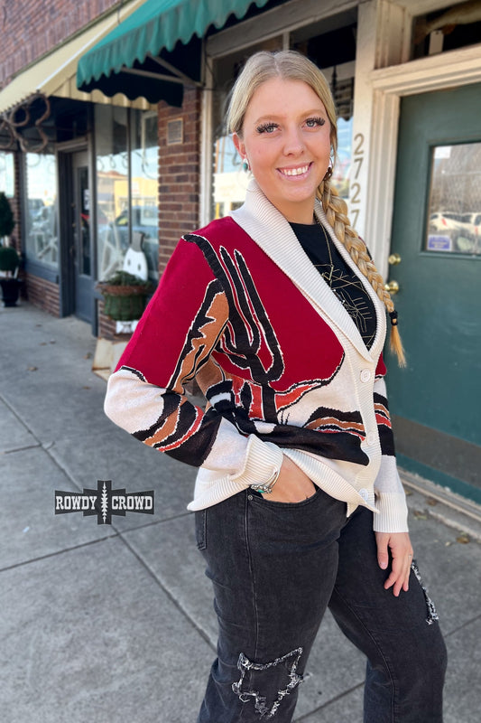 Cowpoke Western Cardigan