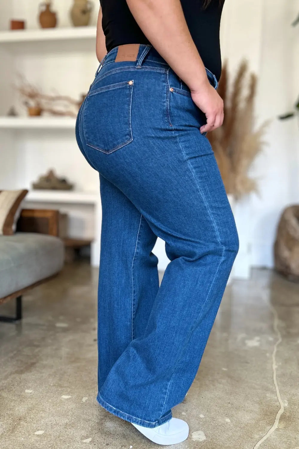 Judy Blue Full Size High Rise Straight Jeans - Kittybear Krafts