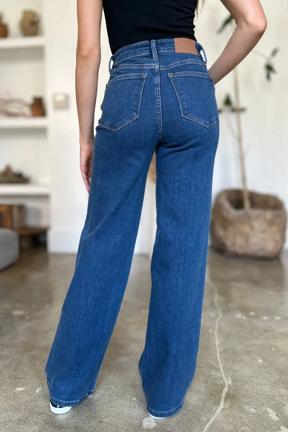 Judy Blue Full Size High Rise Straight Jeans - Kittybear Krafts