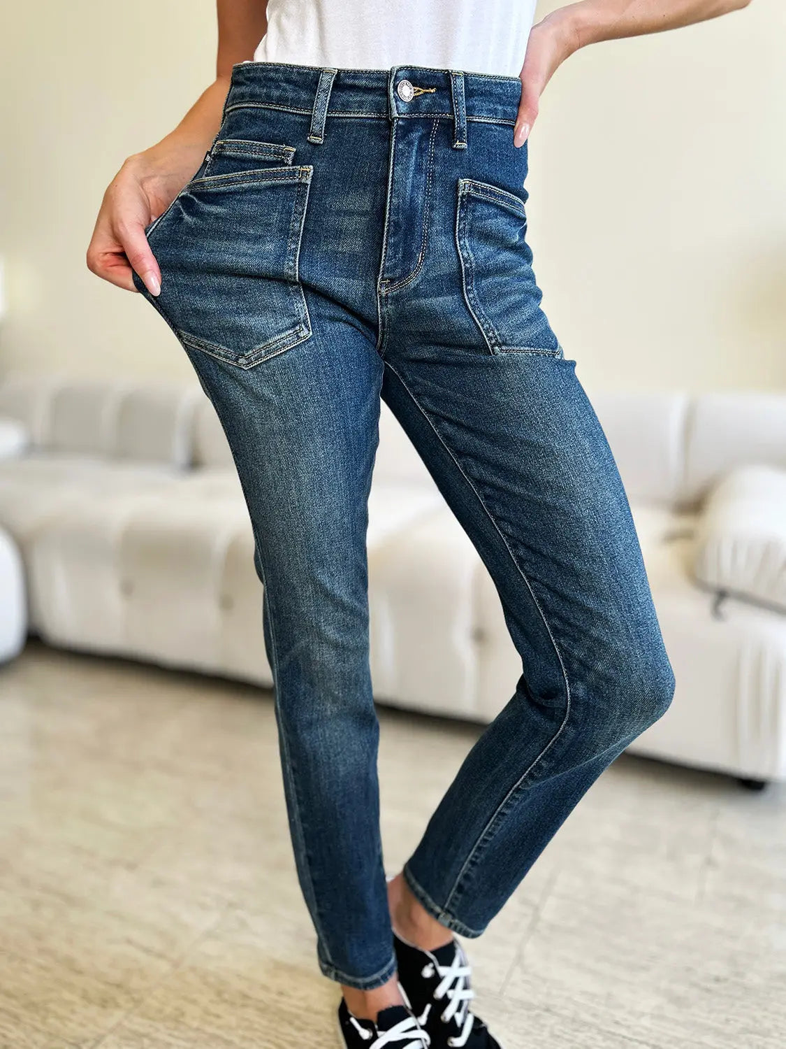 Judy Blue Full Size High Waist Skinny Jeans - Kittybear Krafts