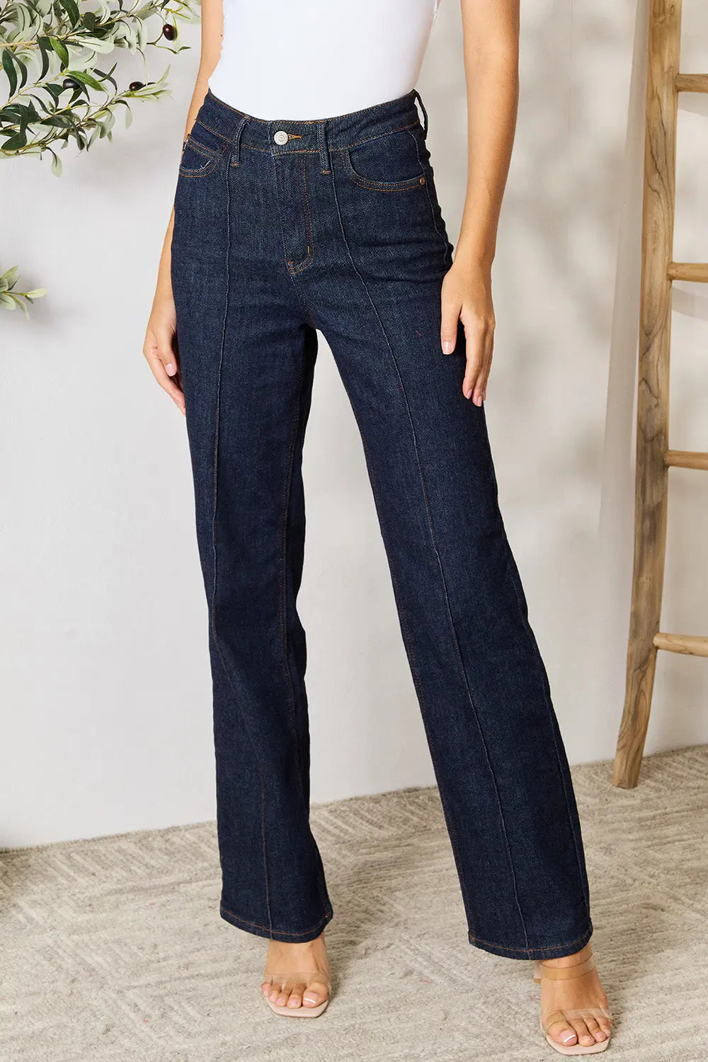 Judy Blue Full Size High Waist Wide Leg Jeans - Kittybear Krafts