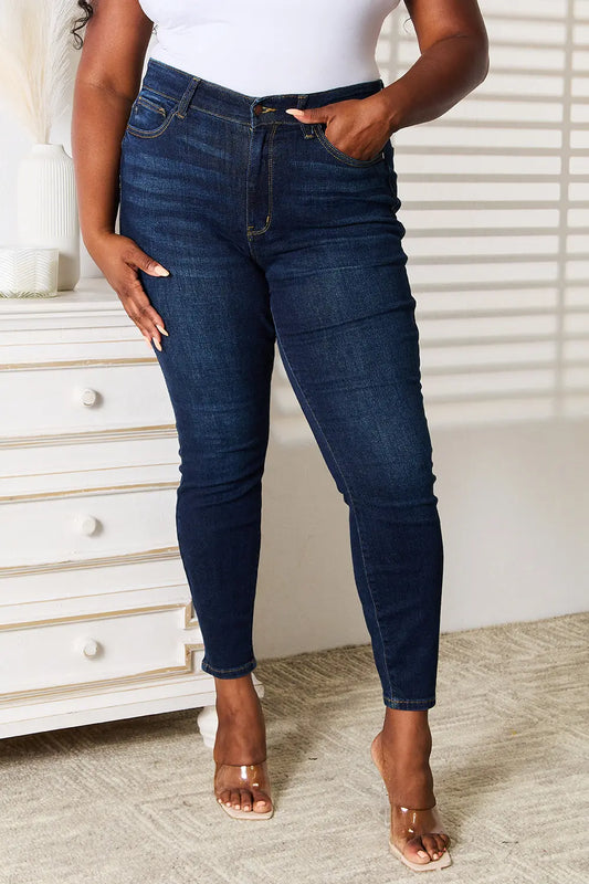 Judy Blue Full Size Skinny Jeans with Pockets Trendsi