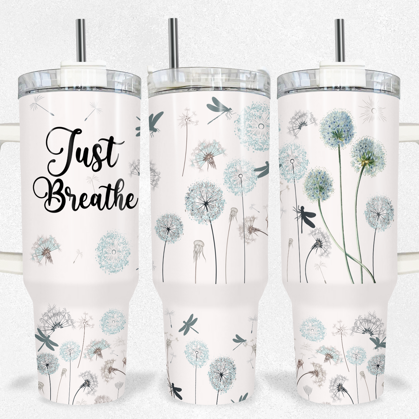 Just Breathe Tumbler 40oz