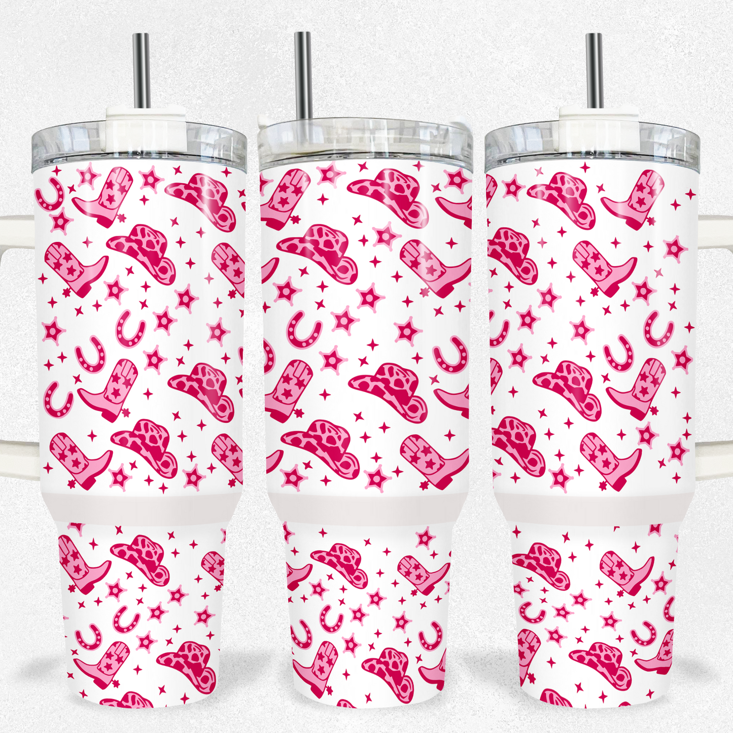 Pink Cowgirl Tumbler 40oz