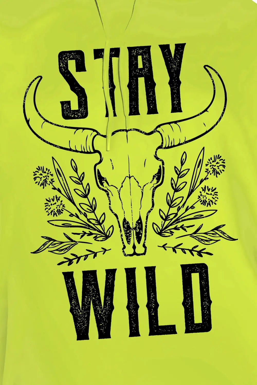 STAY WILD Graphic Hoodie - Kittybear Krafts