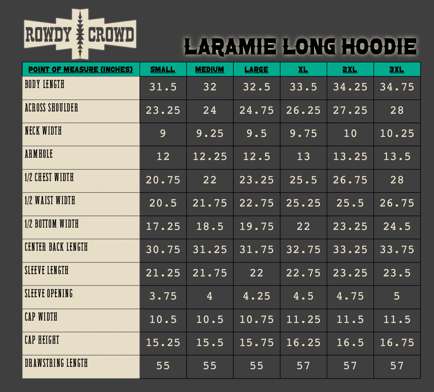 Laramie Long Western Hoodie