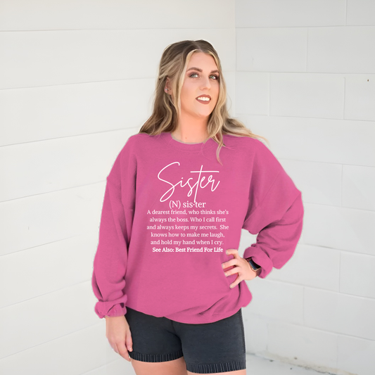 Sister Definition Graphic Sweatshirt