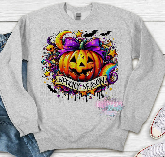 Spooky Season Halloween Crewneck Sweat shirt - Kittybear Krafts